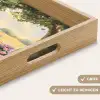 Houten bankje - Bloempotten - Landschap Dienblad Rechthoek middel -USP_HandgreepDE