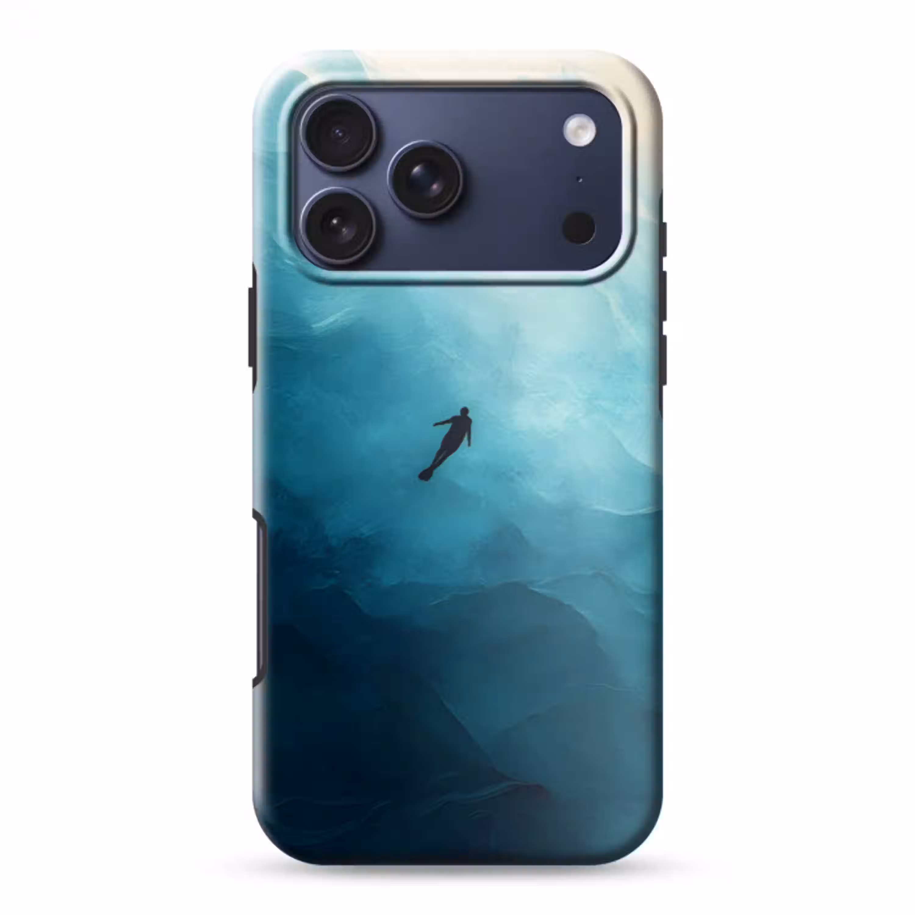 Zee - Silhouet - Abstract - Blauw Toughcase MagSafe Apple iPhone 17 Pro Max klein -3d