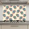 Retro - Disco - Bloemen - Discobal keuken achterwand spatscherm klein 900 -3d_website