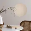 Japandi - Beige - Modern Wandcirkel behangsticker klein -sfeer3