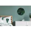Monstera - Bladeren - Tropisch - Jungle Wandcirkel aluminium klein -slaapkamer
