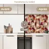 Penseelstrepen - Herfstsymfonie - Bordeauxrood keuken achterwand 2 middel 871 -voor-na2_FR