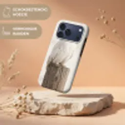 Sneeuwuil - Paal - Winter - Portret - Majestueus Toughcase MagSafe Apple iPhone 17 Pro Max klein -USP_RandenV_NL