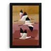 Vogels - Snavel - Abstract fotolijst zwart zonder passe partout klein -3d