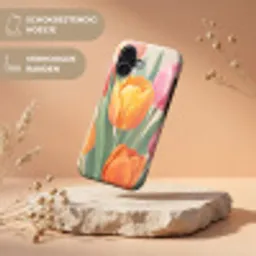 Tulpen - Abstract - Kleurrijk Toughcase MagSafe Apple iPhone 17 klein -USP_RandenV_NL