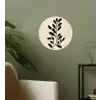 Minimalistisch - Tak - Bladeren - Zwart Wandcirkel behangsticker klein -sfeer2