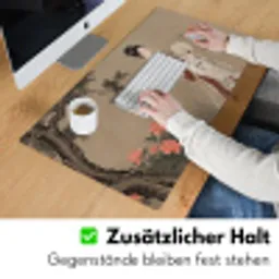 Vrouw - Azië - Kunst - Beige Muismat XXL klein -ysfeer3_duits
