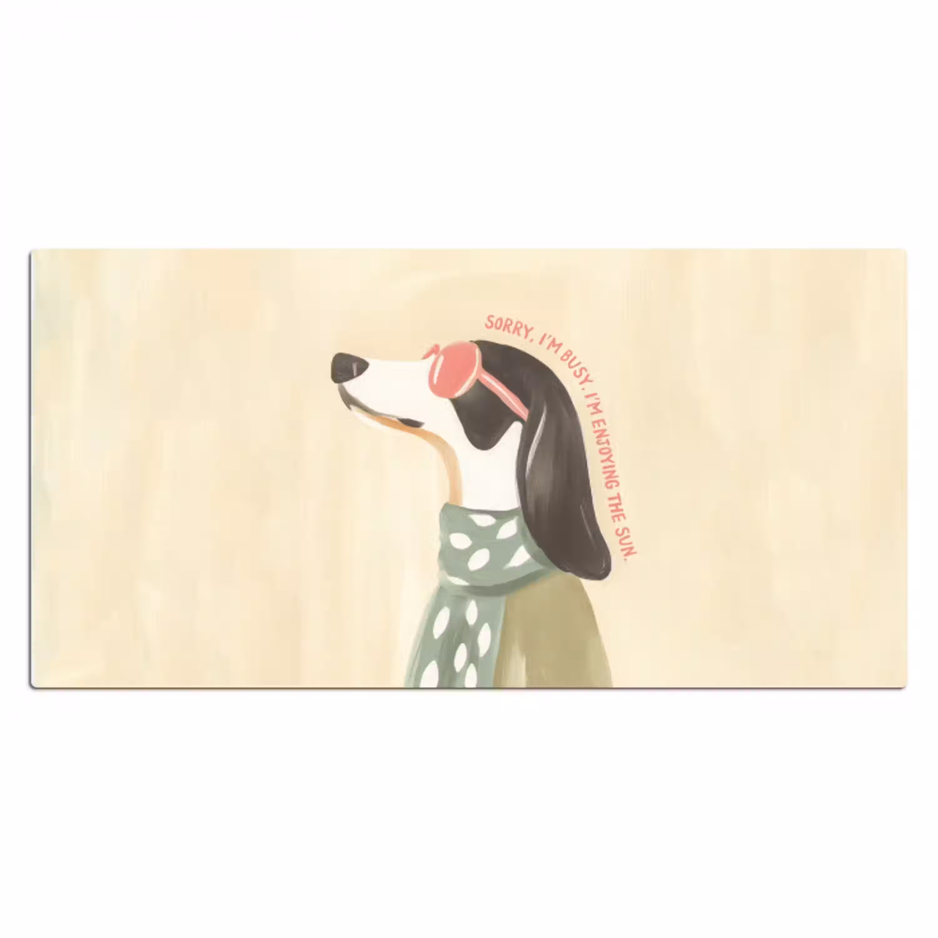 Quote - Hond - Zonnebril Muismat XXL klein -3d_leeg
