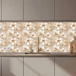 Bloemen - artistiek - Goud keuken achterwand 2 middel 871 zz_3dshopping