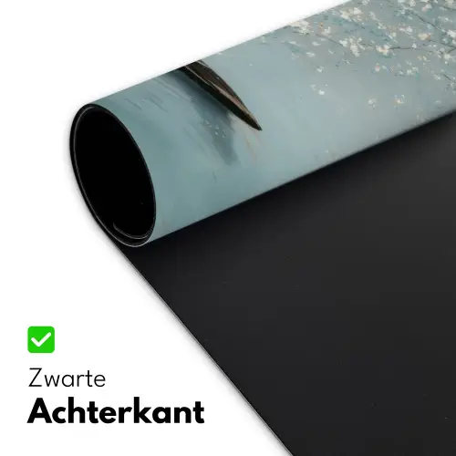 Bloesems - Minimalistisch - Wateroppervlak - Boot Muismat XXL klein -sfeer2