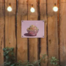 Noodles - Edelstenen - Stokjes - Roze tuinposter los doek klein -sfeer1