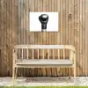 Bokshandschoen - Zwart - Hand Tuinposter op houten frame 2 cm dik klein -sfeer4