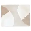Bruin - Japandi - Abstract muismat rubber klein -3d