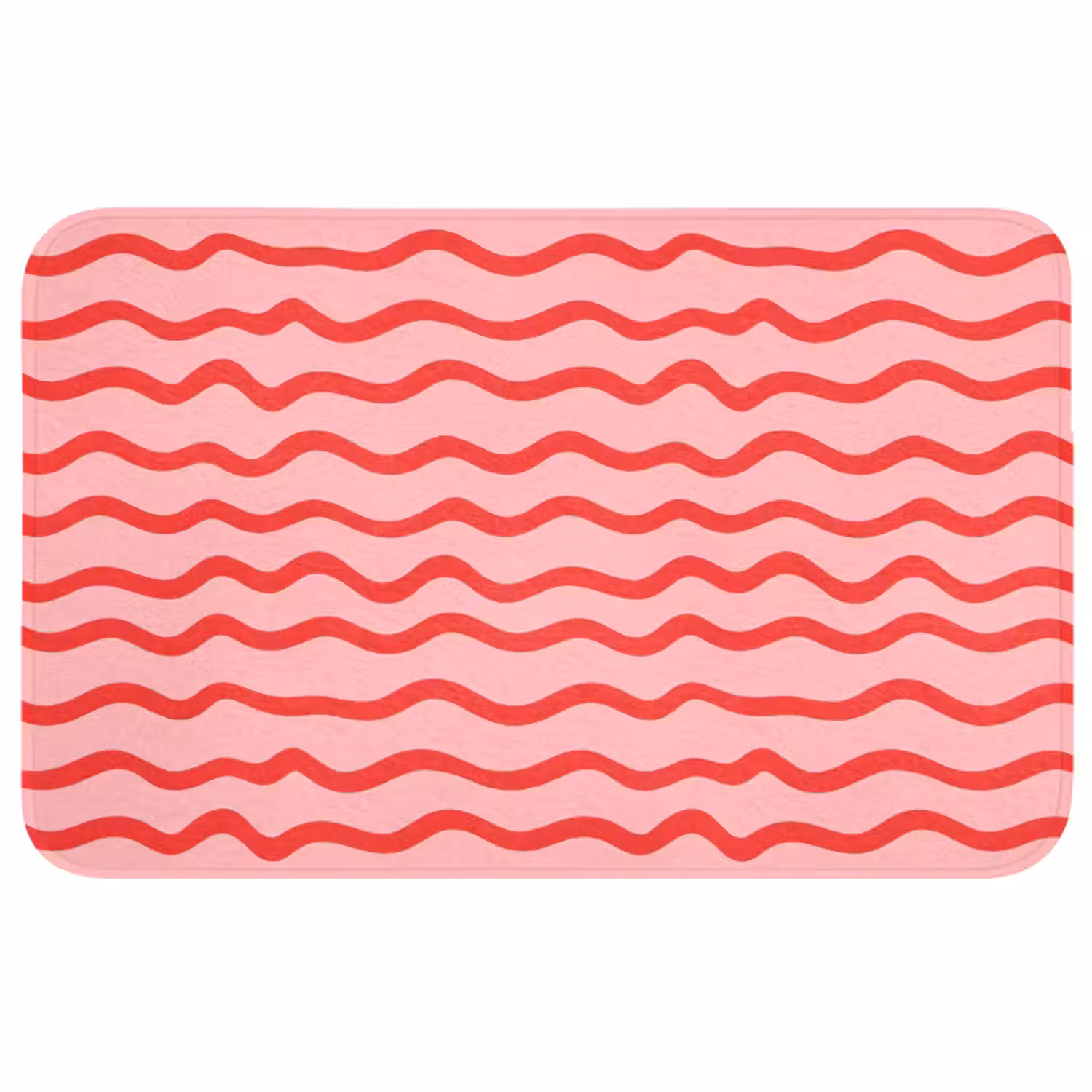 Wc Mat - Speels - Patroon - Rood