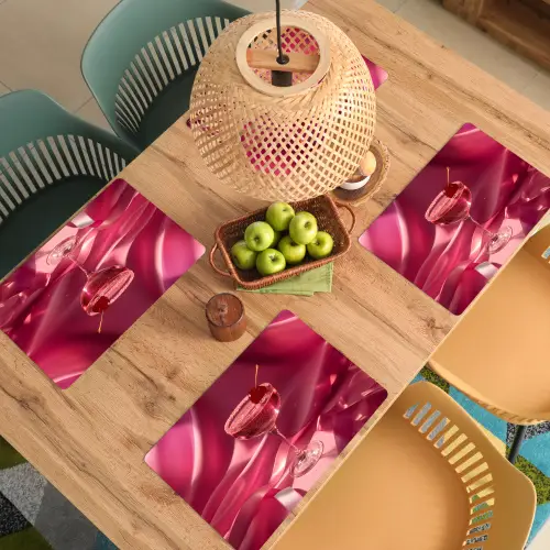Cocktail - Pink - Luxe Placemat vinyl groot -zzsfeer5_Kitchenyeah-website