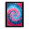 Spiraal - Roze - Draaiend fotolijst zwart zonder passe partout klein -3d