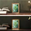 Blad - Plant - Groen - Textuur Light Box met kabel (Tafellamp) klein -sfeer3