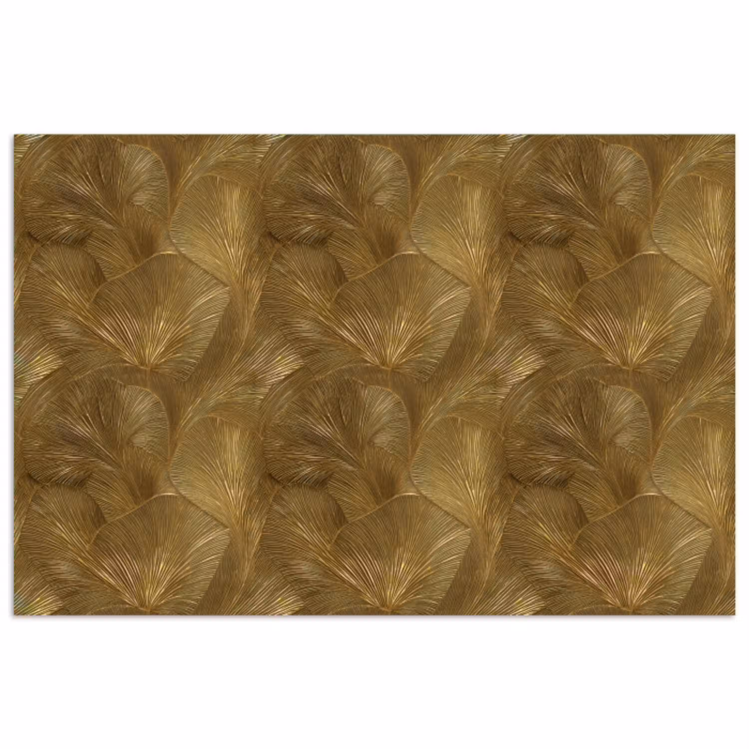Organisch - Lijnen - Goud poster papier klein 62 -3d