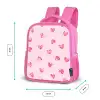 Roze hartjes Kinderrugzak - Roze middel -productfoto_formaten
