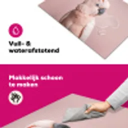 Kaketoe - Portret - Roze Inductie beschermer vinyl 3mm klein -wsfeer6_website