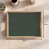 Lijnen - Abstract - Groen - Minimalistisch Dienblad Rechthoek middel -USP_Formaat