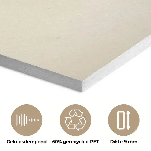 Golven - Penseelstreken - Beige - Minimalistisch PET vilt klein -closeup_NL
