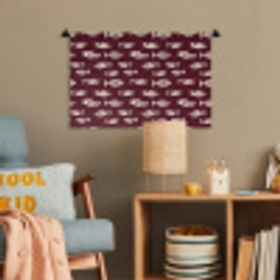 Vissen - Grafisch - Patroon - Donker Wandkleed katoen klein 269 -wsfeer4_kind