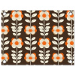 Bloemen - Retro - Bruin tuinposter los doek klein 239 -3d