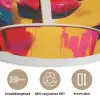 Zonnebril - Roze - Vrouw - Rietje Akoestische PET Vilt - Rond klein -closeup_DE