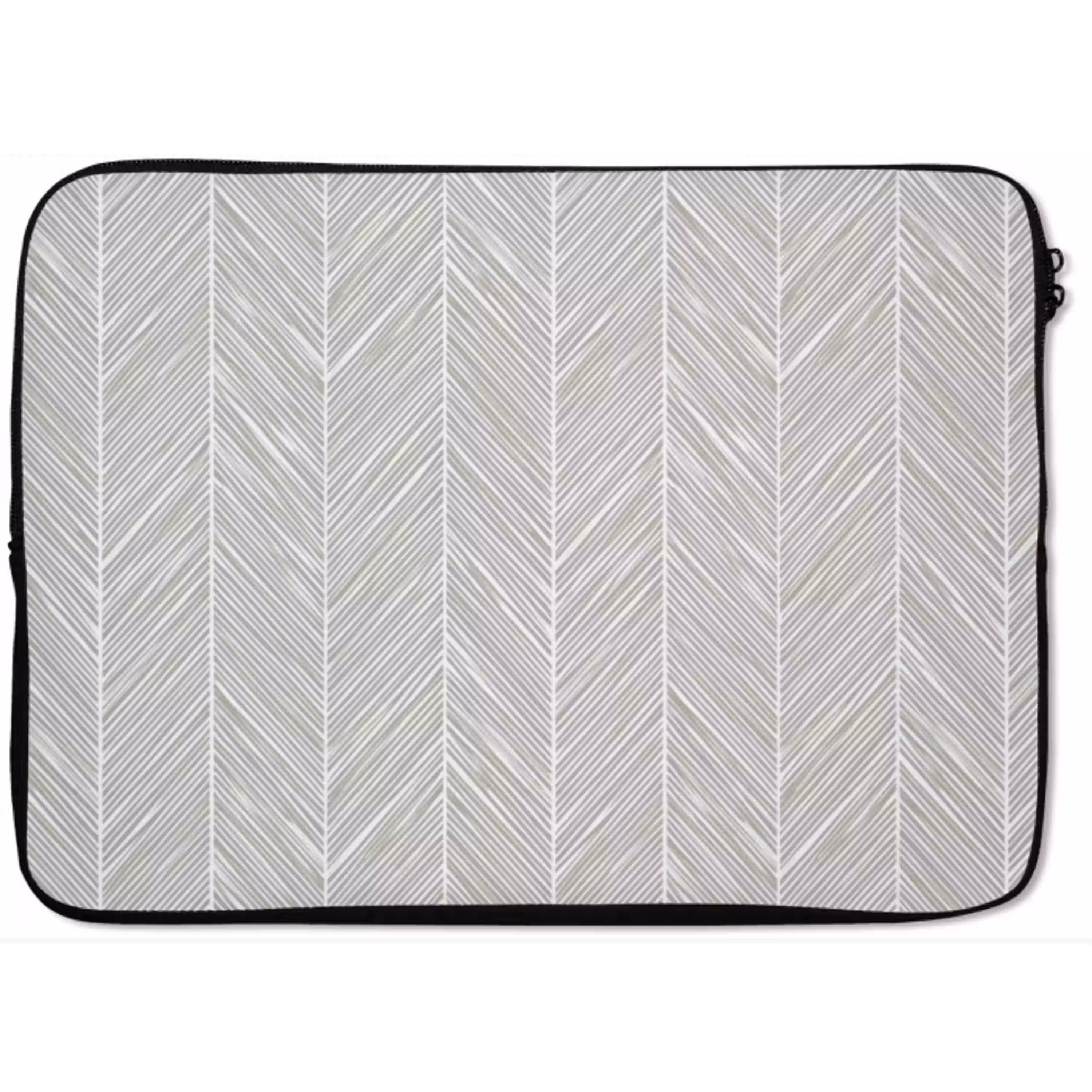 Klassiek - Visgraat - Grijs laptophoes neopreen klein 279 -zkaufland3dotto