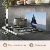 Zeilboot - Zee - Blauw keuken achterwand spatscherm klein -usp_NL