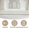 Moskee - Architectuur - Ramadan - Islamitische Akoestische PET Vilt - Rond klein -closeup_FR