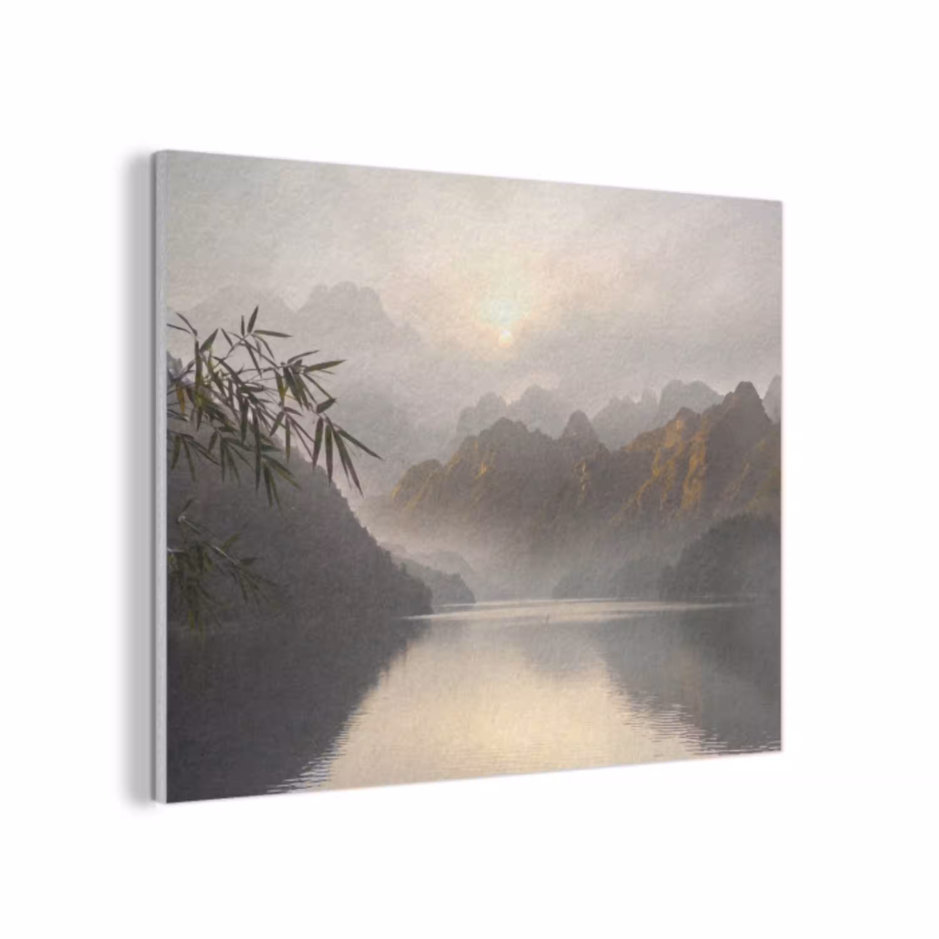 Bergen - Water - Mist - Natuur - Landschap PET vilt klein -3d