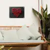 Kersen - Hart - Rood - Zwart tuinposter los doek klein -sfeer7