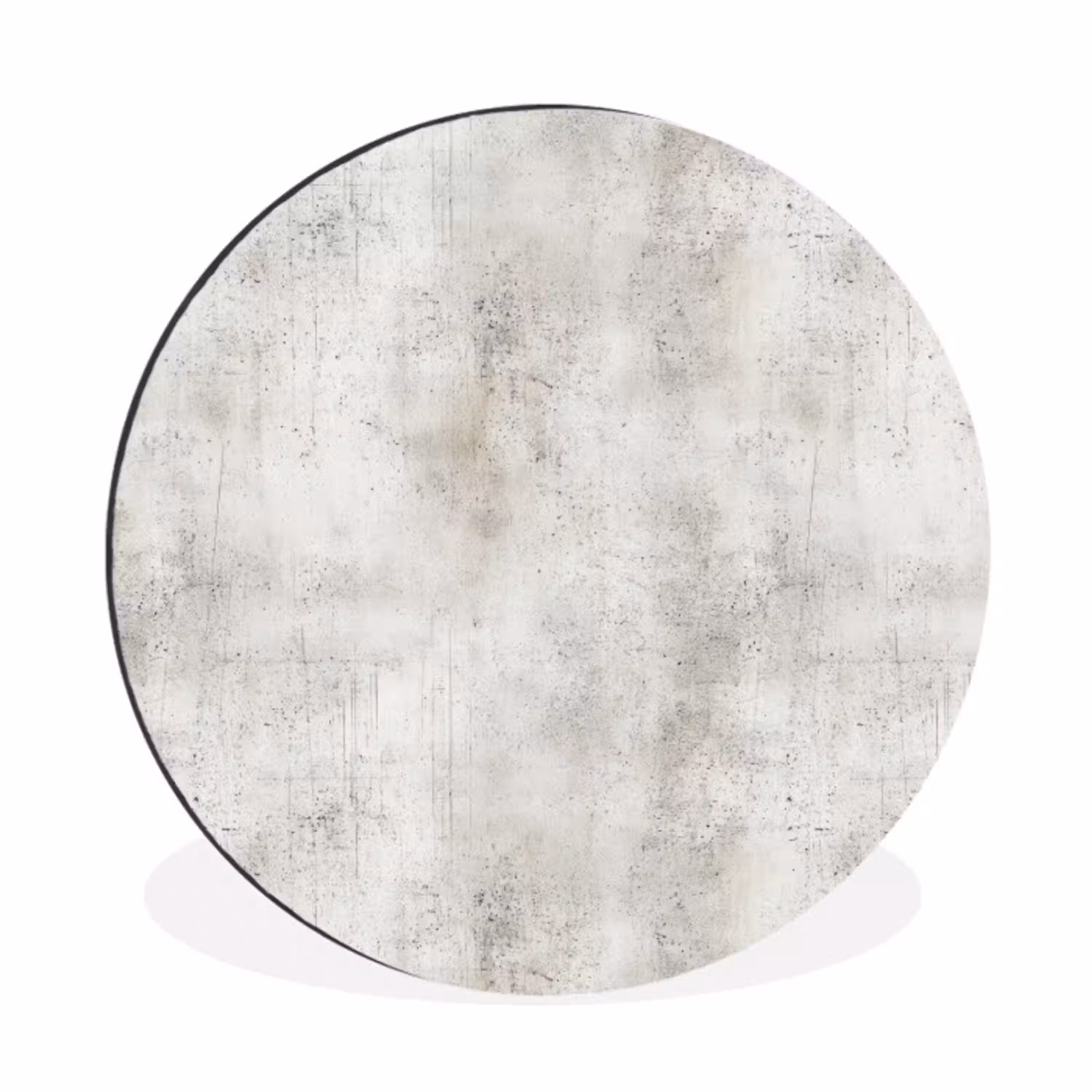 Grijs - Beton - Verweerd Wandcirkel aluminium klein 190 -3d
