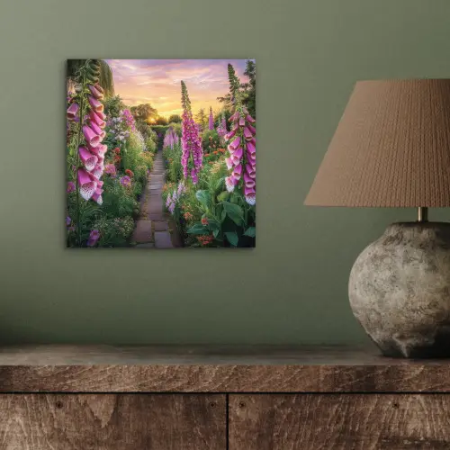 Vingerhoedskruid - Bloemen - Tuin aluminium wit klein -sfeer2
