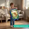 Paard - Bloemen - Vlinders Kinderkoffer - Blauw klein -sfeer2_NL