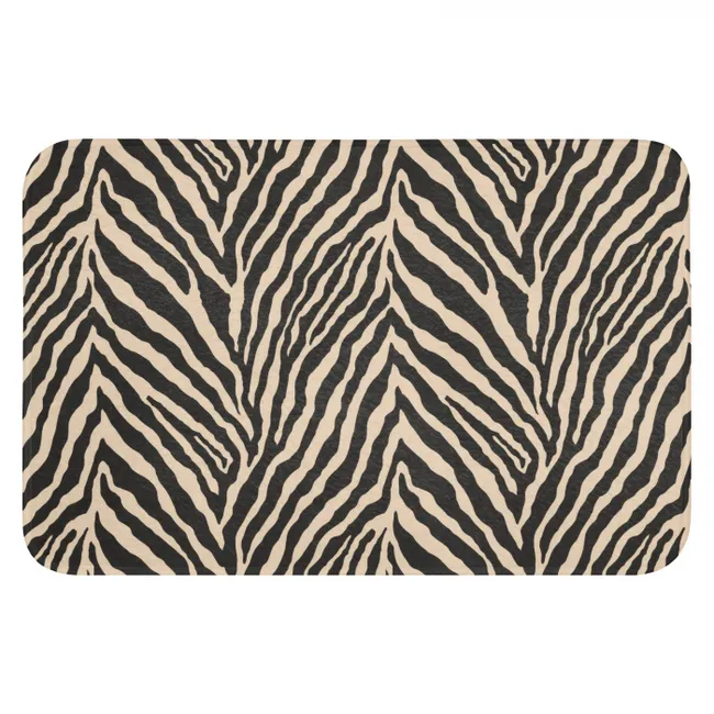 WC Mat - Zebra - Klassiek - Zwart