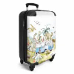 Dino safari NBS - Handbagage koffer - Kinderen Unisex middel -productfoto_3d