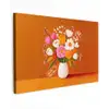 Vaas - Bloemen - Oranje canvas 2cm klein -z3d