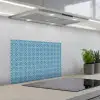 Tegels - Mozaïek - Turquoise - Blauw keuken achterwand spatscherm klein 900 -3d_schuin