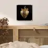 Aardbei - Goud - Zwart - Chrome plexiglas 5mm klein -sfeer4