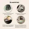 Verfrissende Groene Bladeren Inductie beschermer vinyl 3mm middel -sfeer9