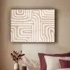 Aardetinten - Labyrintpatroon Textielframe - compleet frame klein -sfeer1
