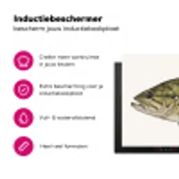 Vissen - Natuur - Vintage Inductie beschermer vinyl 3mm klein -wsfeer2_website