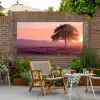 Boom - Heide - Zonsopgang Tuinposter op houten frame 2 cm dik xxl -sfeer3