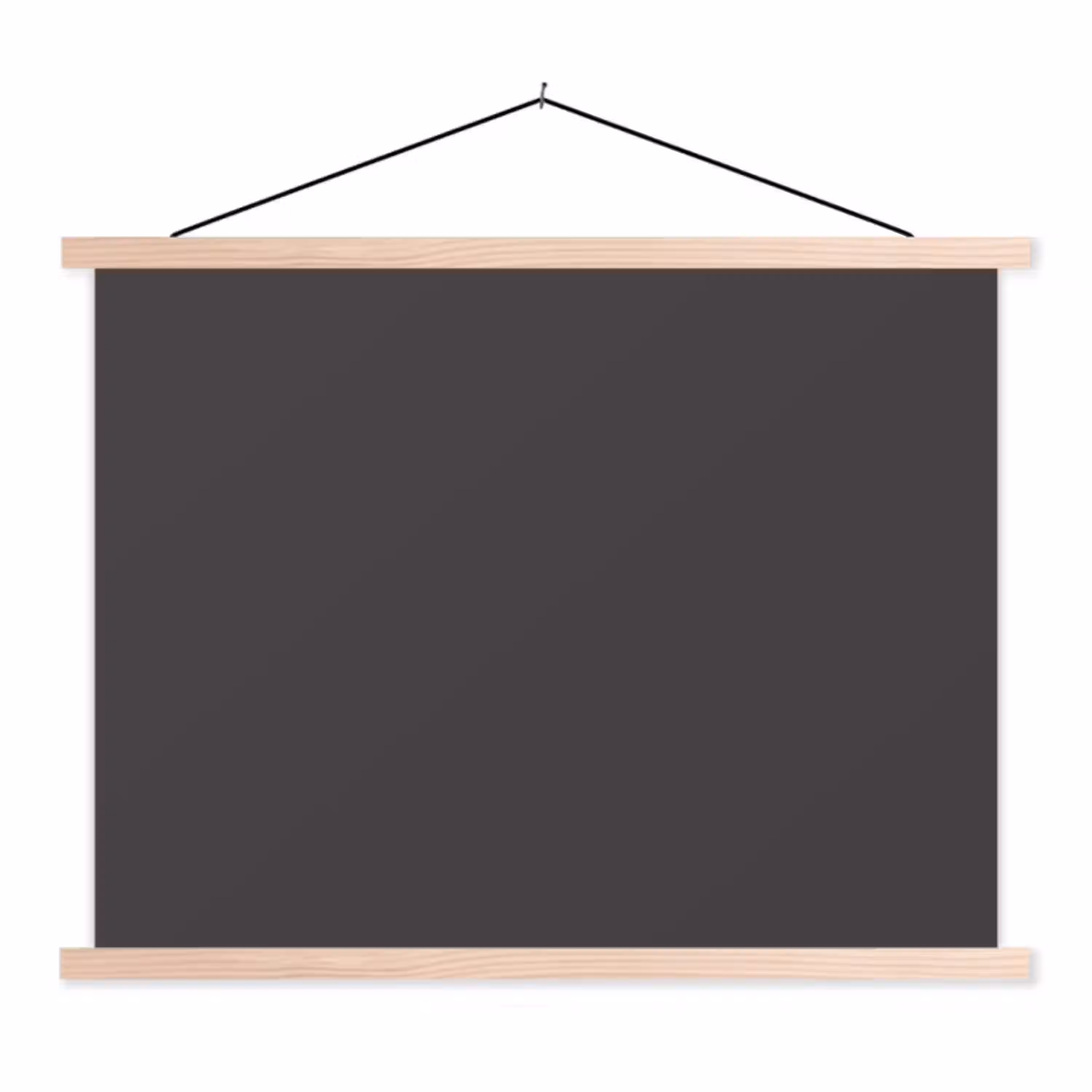 Charcoal - Grijs- Grey textielposter latten blank klein 122 -3d