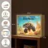 Monstertruck - Kind - Jongen - Auto Light Box met batterij (Wandlamp kind) middel -USP_websiteoverzichtNL