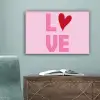 Love - Roze - Hart - Valentijn canvas 2cm klein -sfeer4