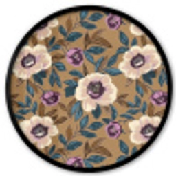 Floraal - Stilleven - Kleurrijk Fotolijst rond zonder passe partout klein 856 -3d